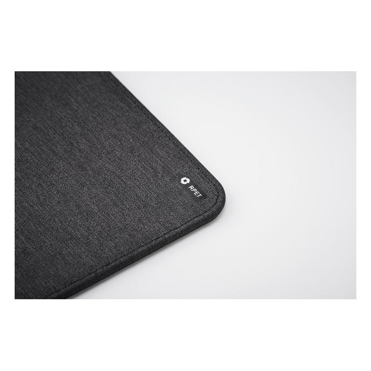 RPET mousepad cu încărcător 15W SUPERPAD Gri închis