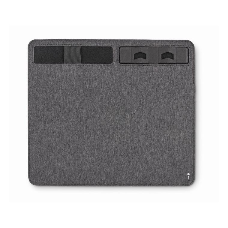 RPET mousepad cu încărcător 15W SUPERPAD Gri închis