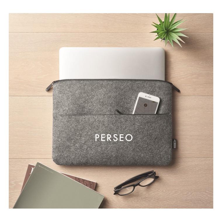 Husă cu fermoar pentru laptop TOPLO Gri