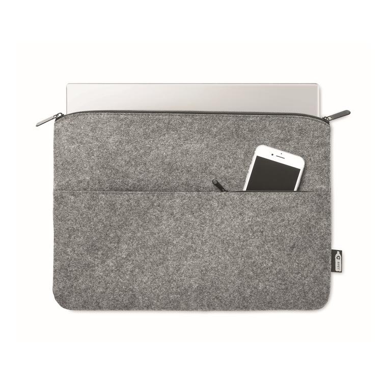 Husă cu fermoar pentru laptop TOPLO Gri
