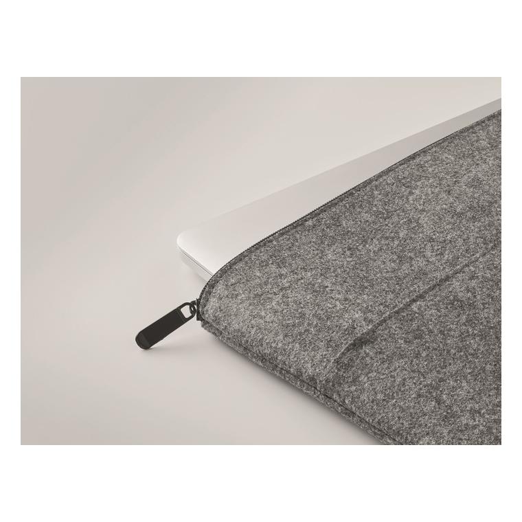 Husă cu fermoar pentru laptop TOPLO Gri