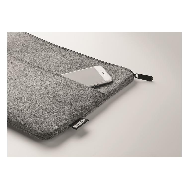 Husă cu fermoar pentru laptop TOPLO Gri