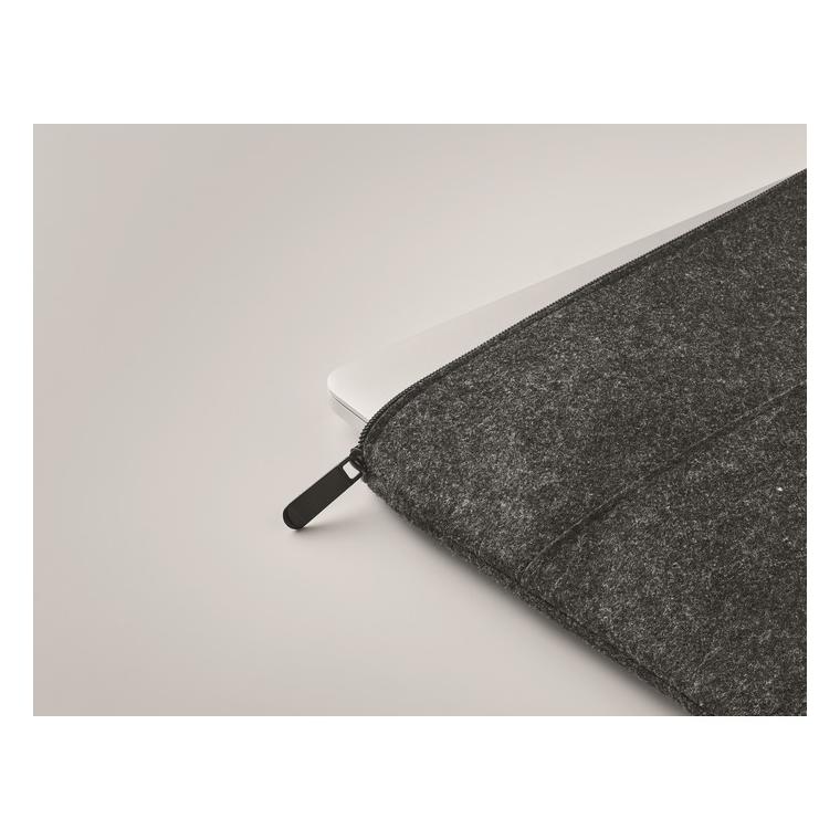 Husă cu fermoar pentru laptop TOPLO Gri închis