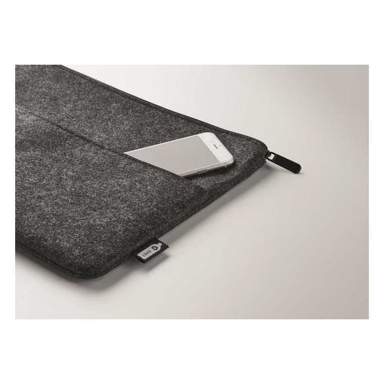 Husă cu fermoar pentru laptop TOPLO Gri închis