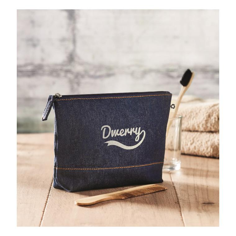 Geantă cosmetice din denim STYLE POUCH Albastru