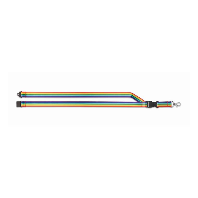 Lanyard RPET curcubeu BOWYARD Multicolor