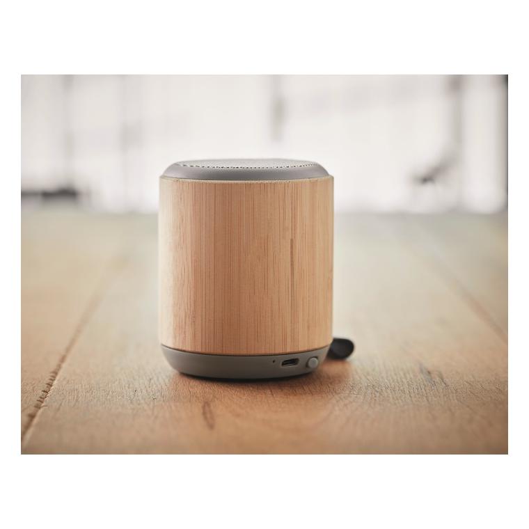 Boxă wireless din bambus 5.0 RUGLI Natur