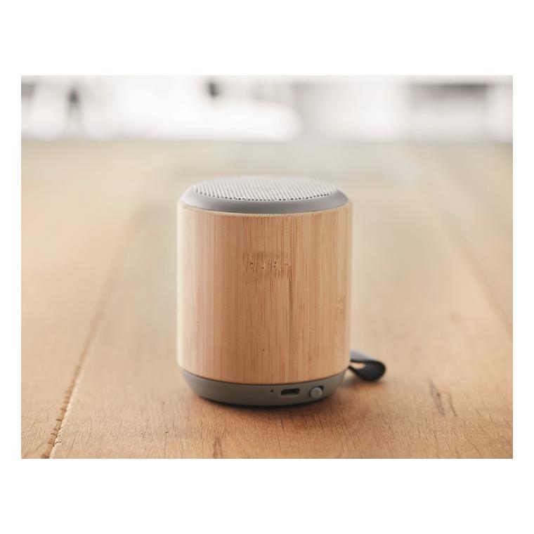 Boxă wireless din bambus 5.0 RUGLI Natur