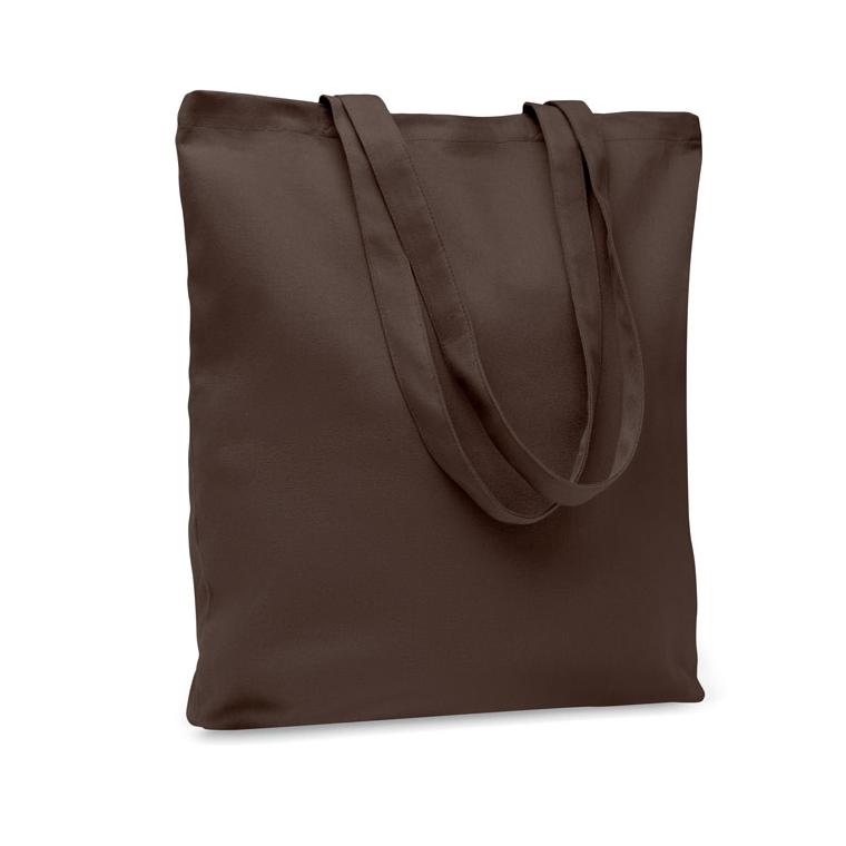 Sacoșă din pânză 270 gr/m² RASSA COLOURED Ciocolată