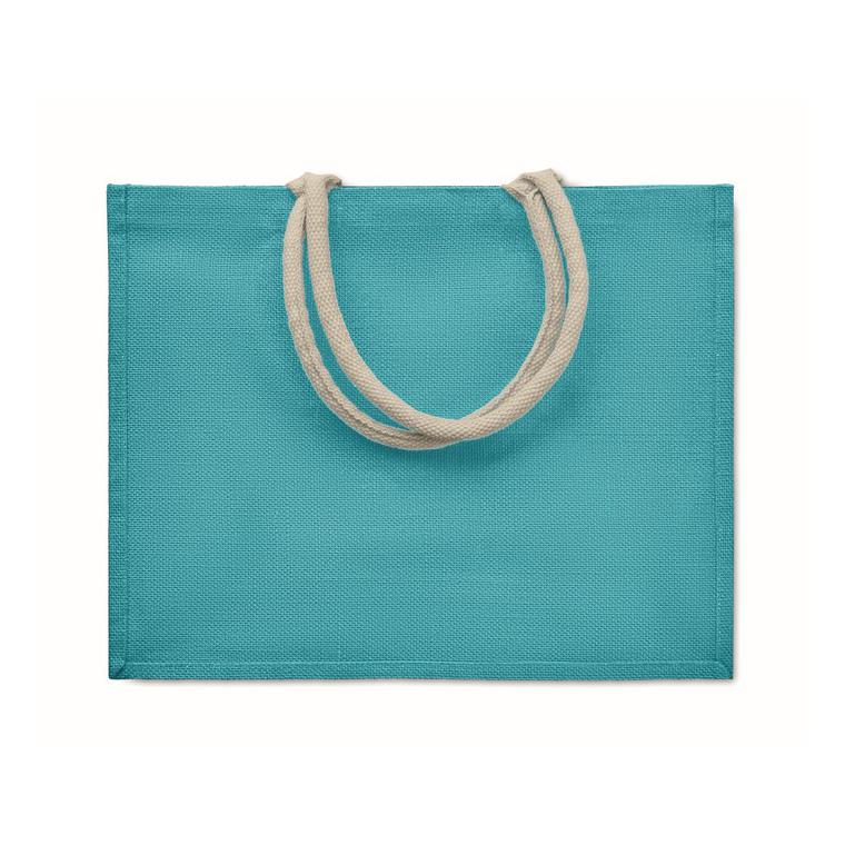 Geantă de cumpărături din iută AURA Turquoise