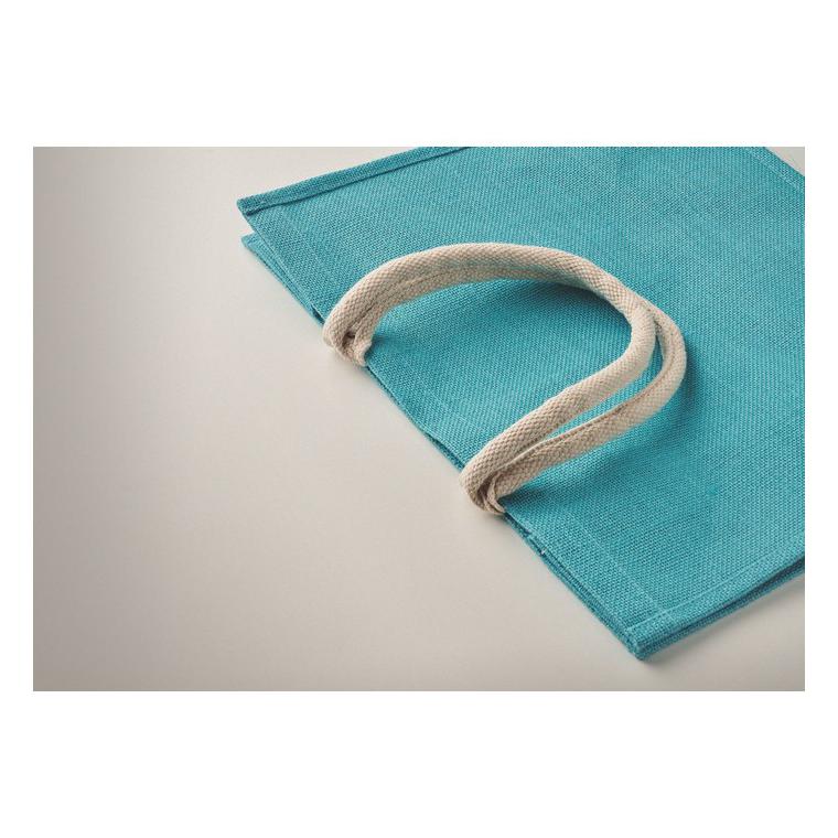 Geantă de cumpărături din iută AURA Turquoise