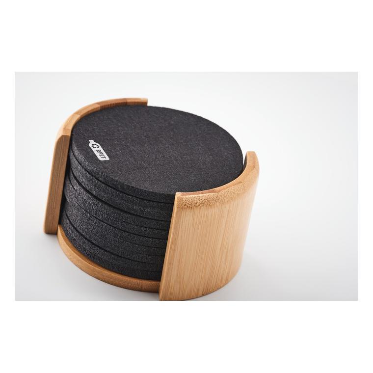 Suport pahare din RPET BAHIA Natur