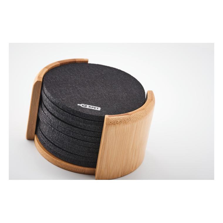 Suport pahare din RPET BAHIA Natur