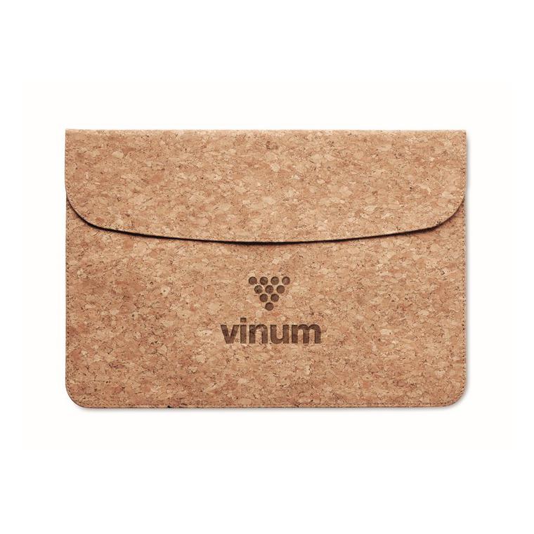 Geantă pentru laptop din plută GRACE Bej