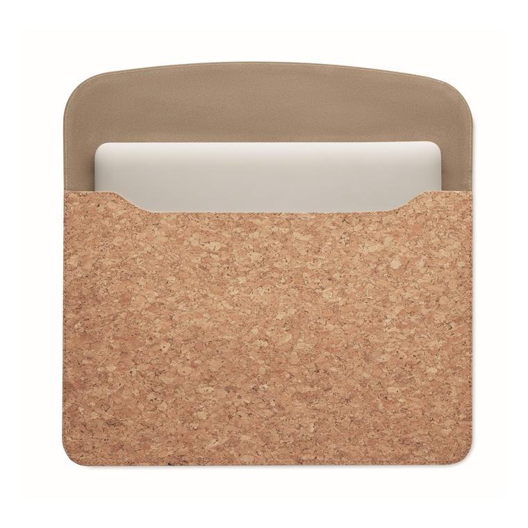 Geantă pentru laptop din plută GRACE Bej