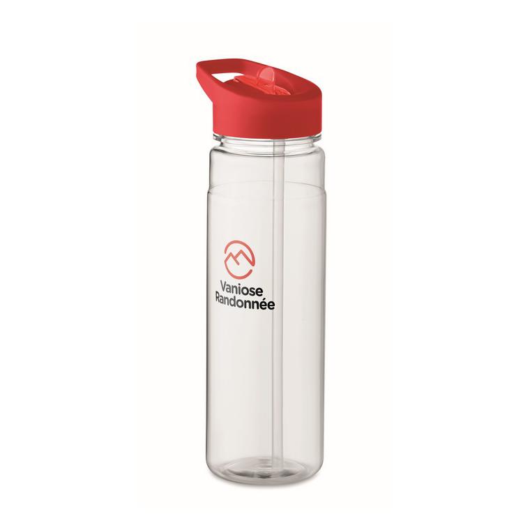 Sticla 650ml RPET cu capac PP ALABAMA Roșu