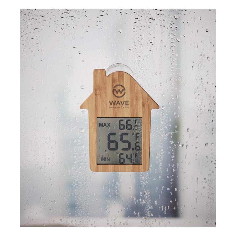 Stație meteo din bambus HISA Natur