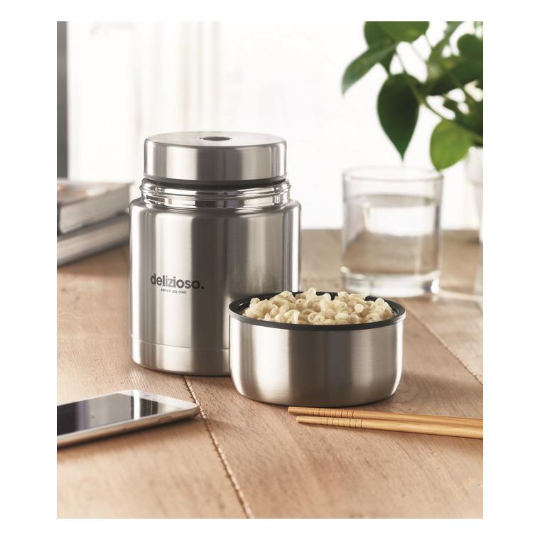 Borcan dublu de 800 ml CHINIWA Argintiu mat