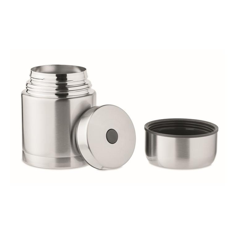 Borcan dublu de 800 ml CHINIWA Argintiu mat