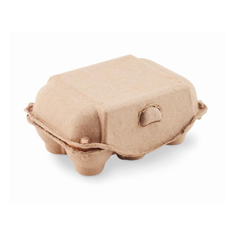 6 crete formă de ou în cutie TAMAGO Bej