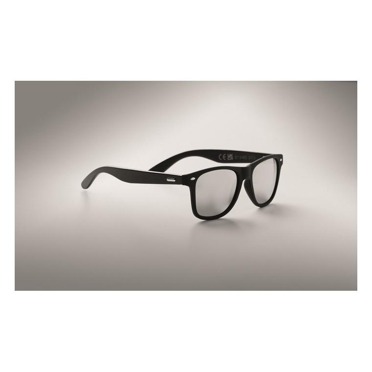 Ochelari de soare din bambus RHODOS Argintiu lucios