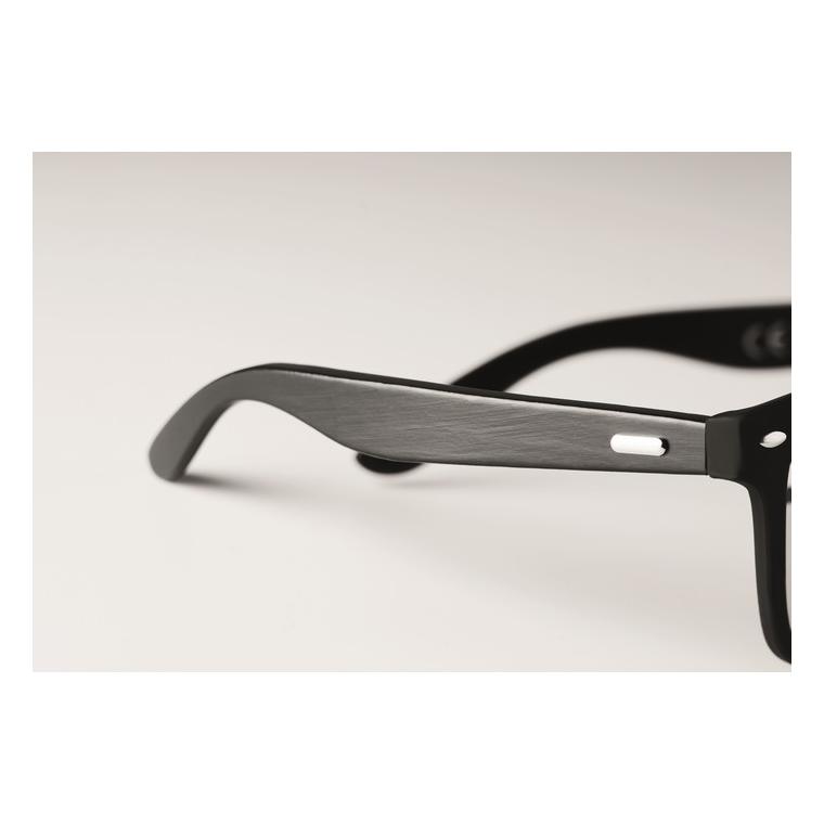 Ochelari de soare din bambus RHODOS Argintiu lucios