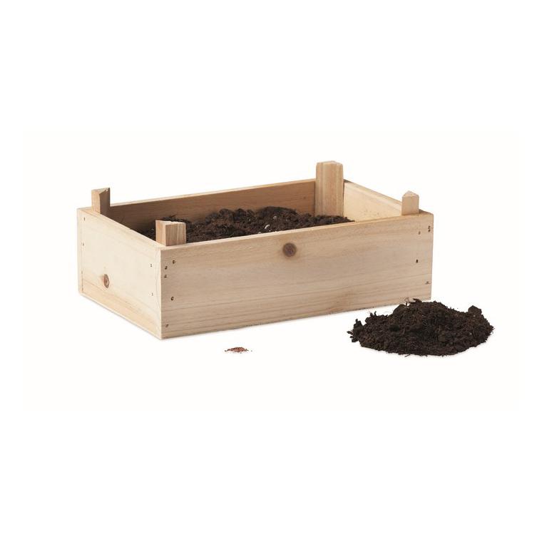 Set de roșii în cutie de lemn TOMATO Natur