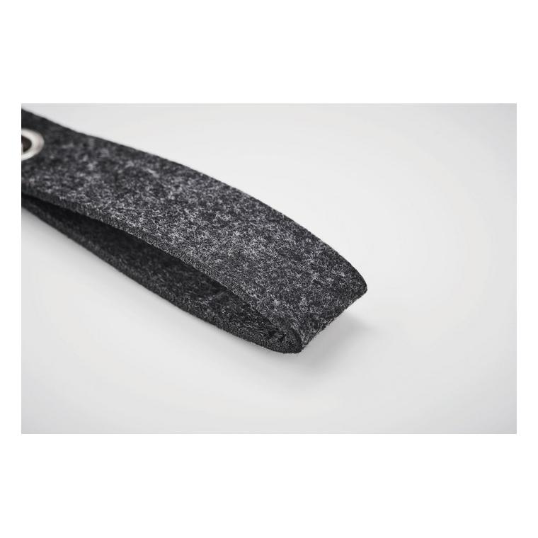 Breloc de chei din pâslă RPET SUORA Gri închis