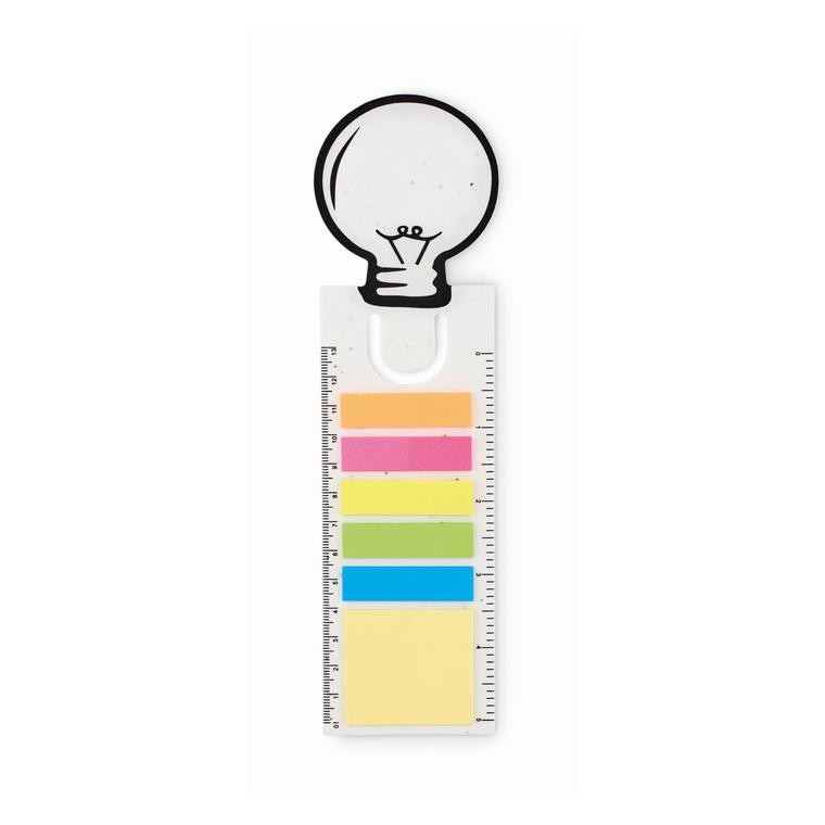 Set semn de carte din hârtie IDEA SEED Alb