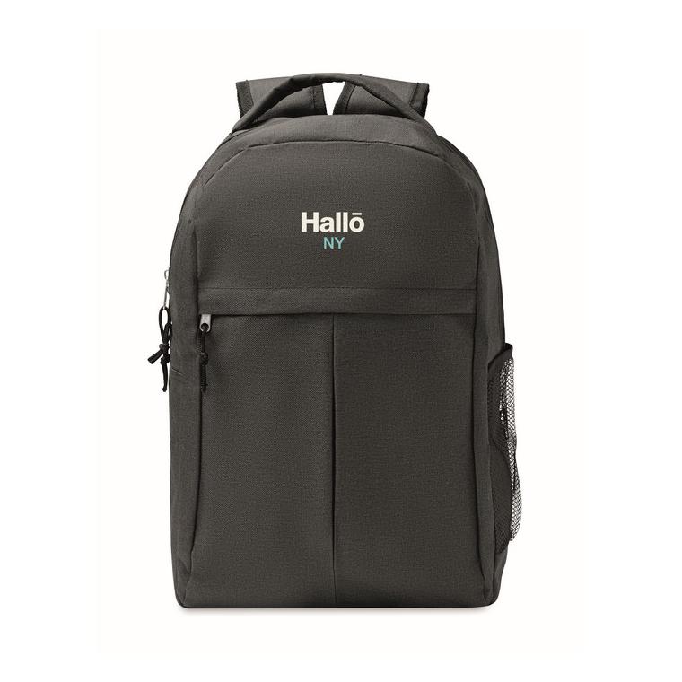 Rucsac 600D RPET în 2 tonuri SIENA Negru