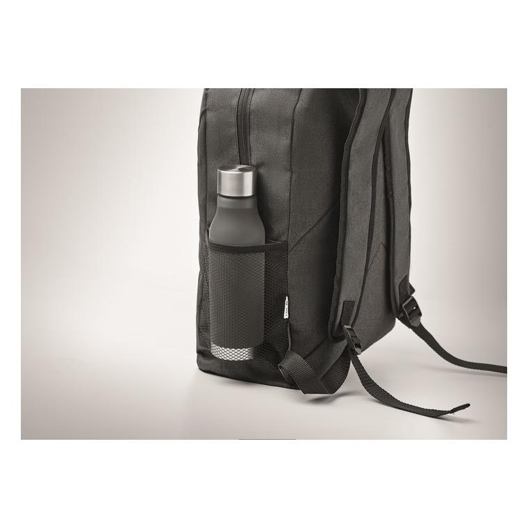 Rucsac 600D RPET în 2 tonuri SIENA Negru
