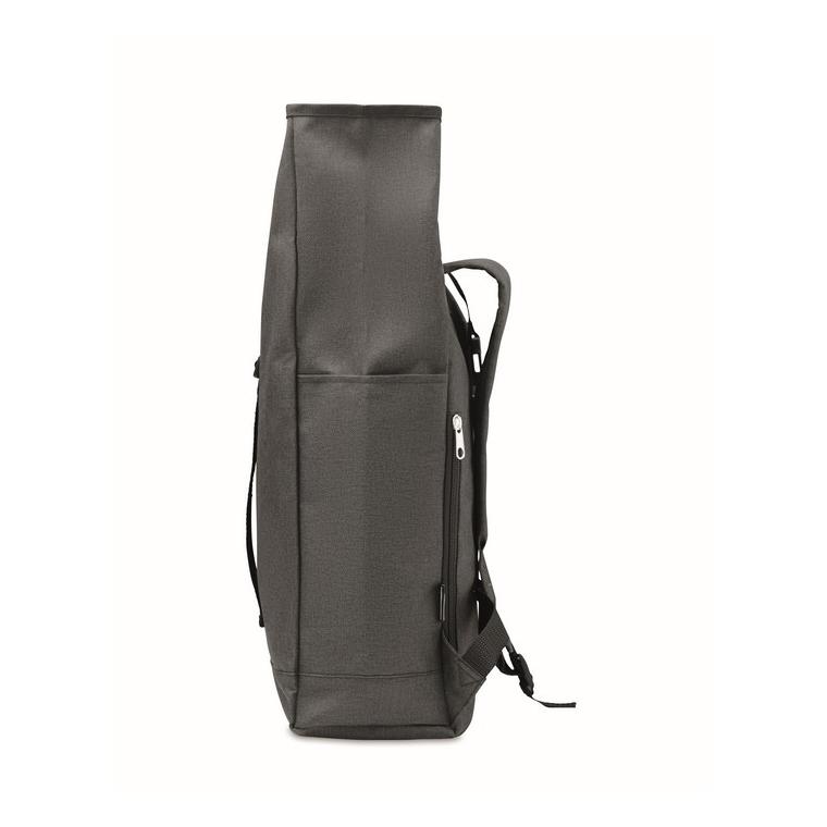 Rucsac 600D RPET 2 tonuri UDINE Negru