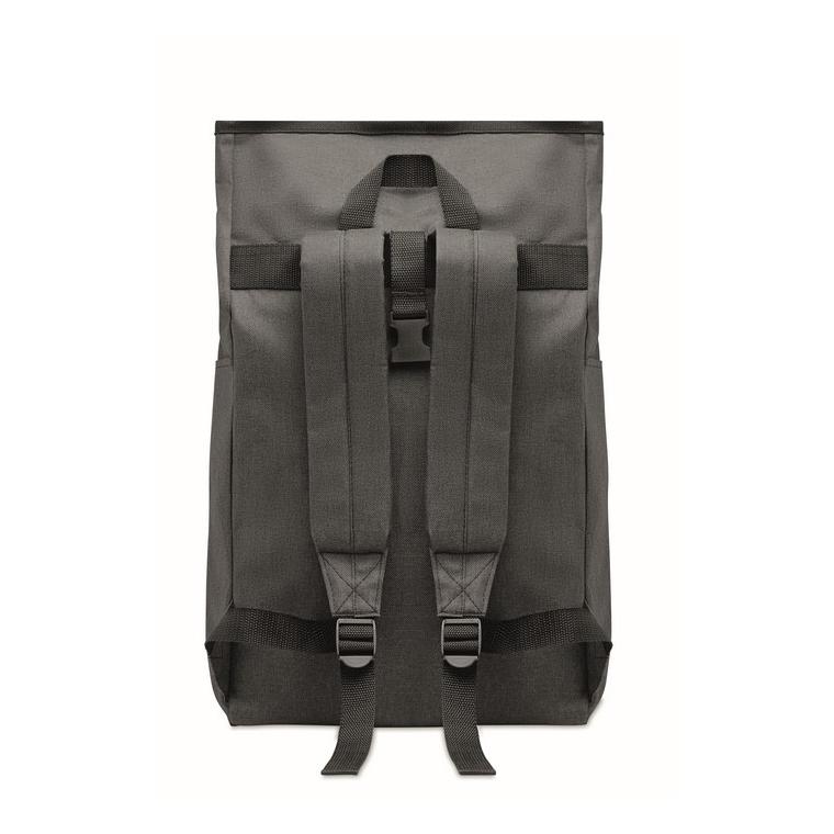 Rucsac 600D RPET 2 tonuri UDINE Negru