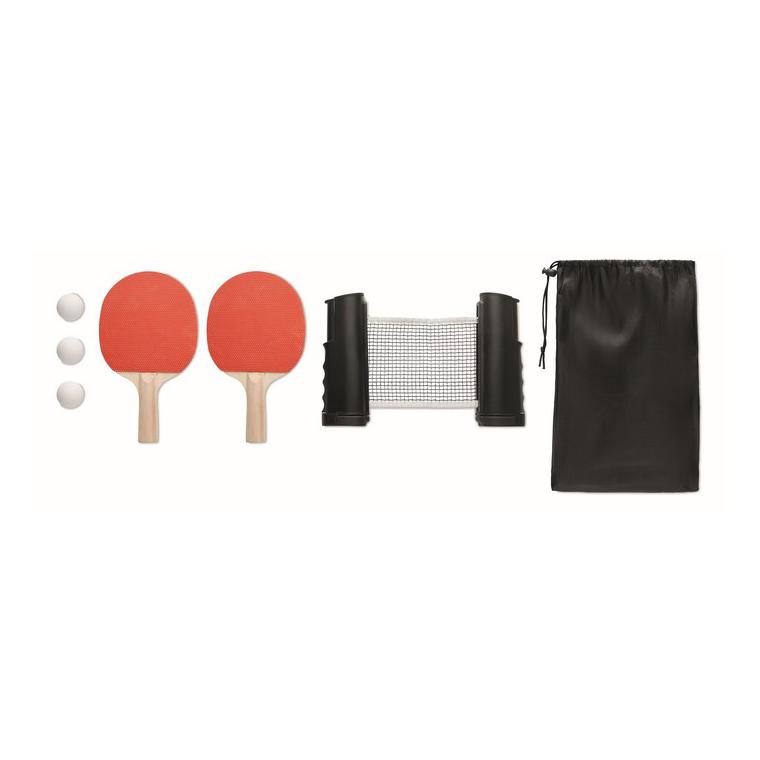 Set de tenis de masă PING PONG Negru