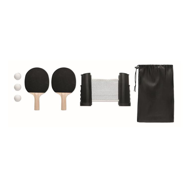 Set de tenis de masă PING PONG Negru