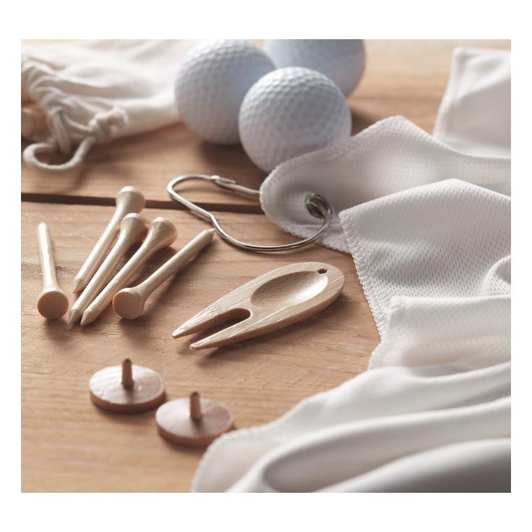 Set accesorii golf în husă DORMIE Bej