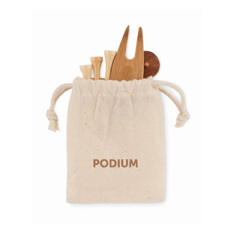 Set accesorii golf în husă DORMIE Bej