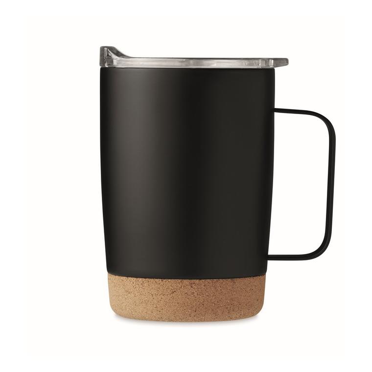 Pahar cu perete dublu de 300ml RUBY Negru