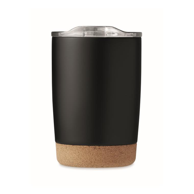 Pahar cu perete dublu de 300ml RUBY Negru