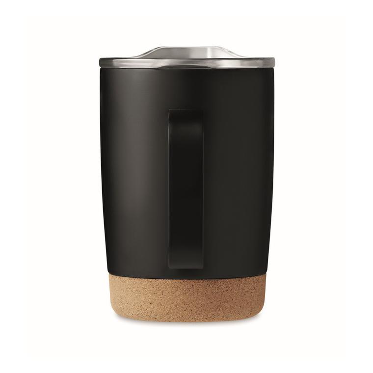 Pahar cu perete dublu de 300ml RUBY Negru