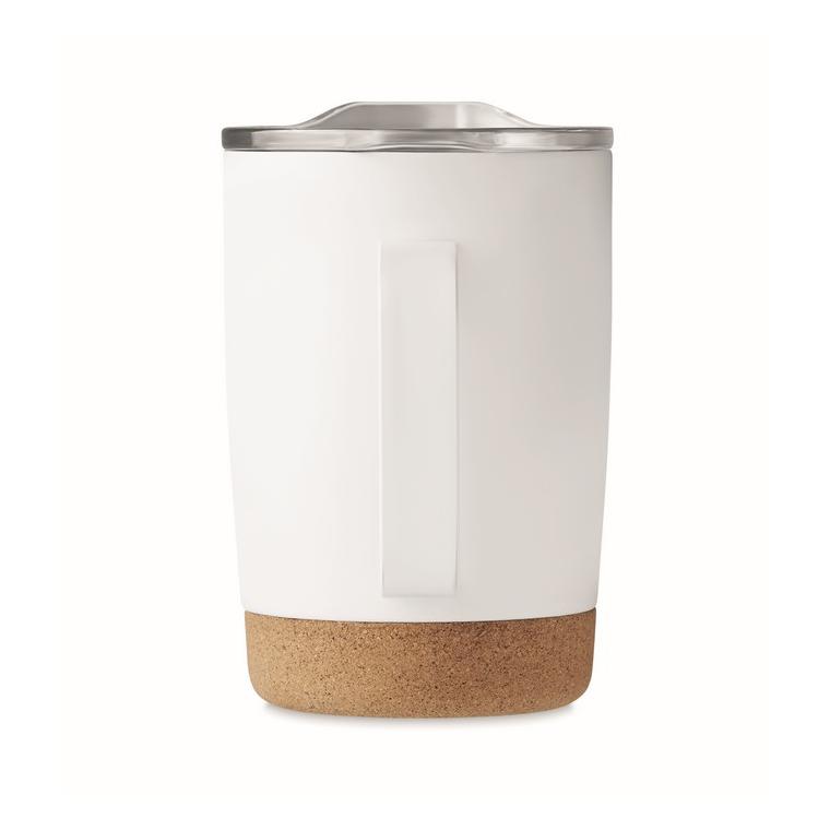 Pahar cu perete dublu de 300ml RUBY Alb