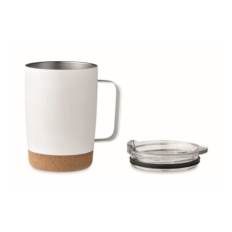 Pahar cu perete dublu de 300ml RUBY Alb