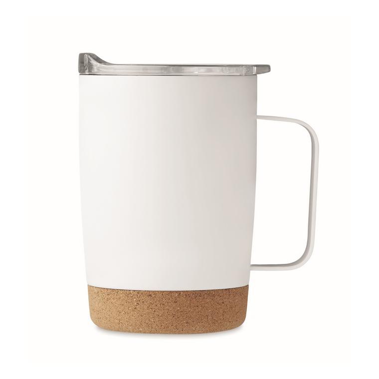 Pahar cu perete dublu de 300ml RUBY Alb