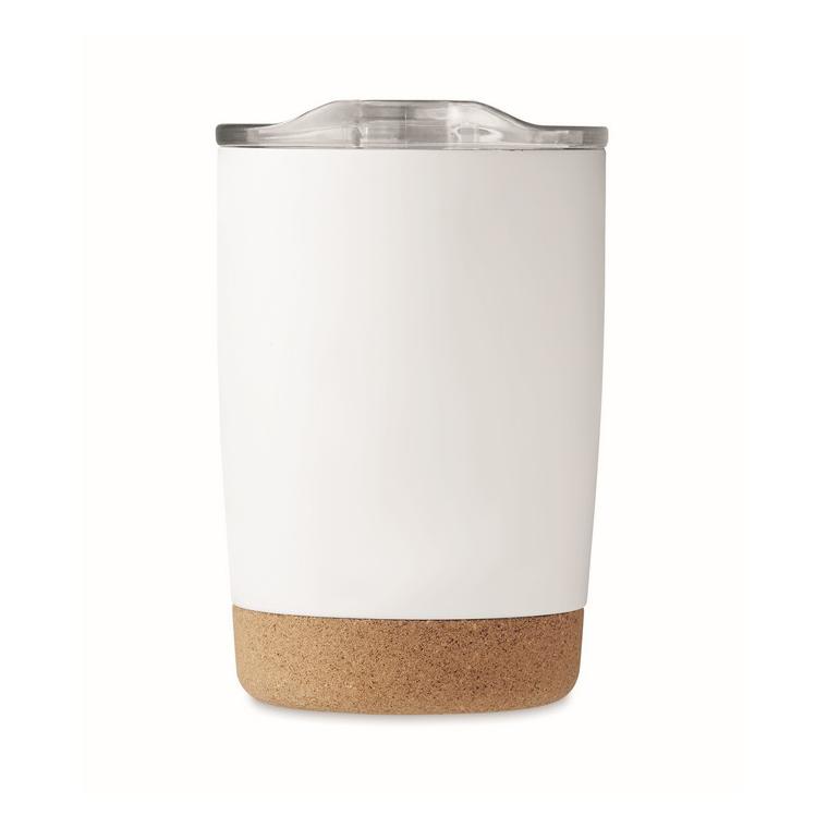 Pahar cu perete dublu de 300ml RUBY Alb