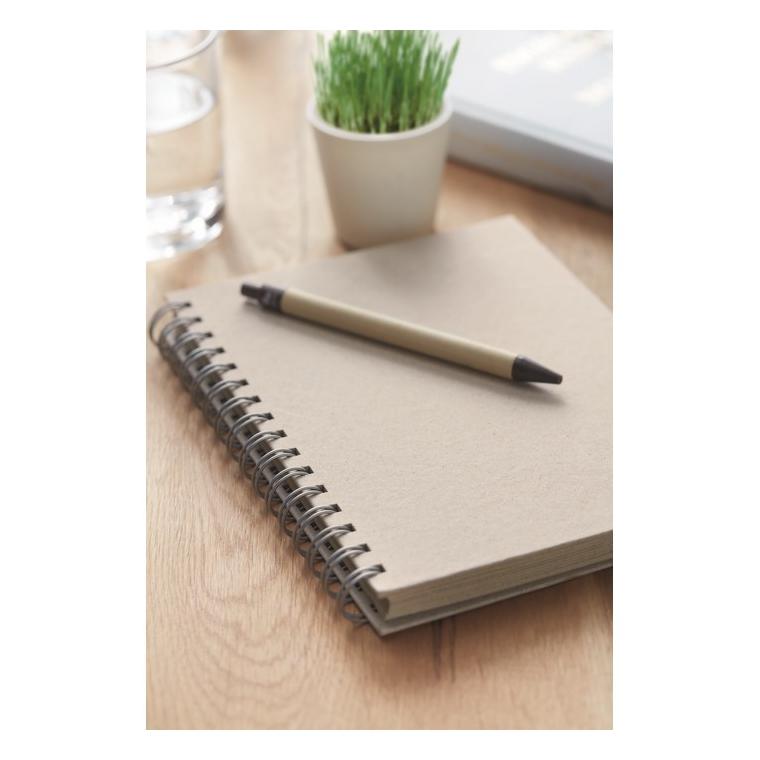 Agenda A5 din hârtie de iarbă GRASS BOOK Bej