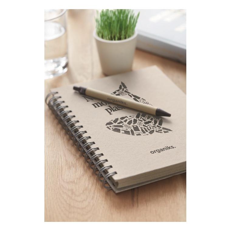 Agenda A5 din hârtie de iarbă GRASS BOOK Bej