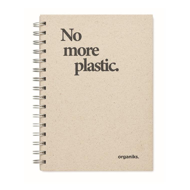 Agenda A5 din hârtie de iarbă GRASS BOOK Bej