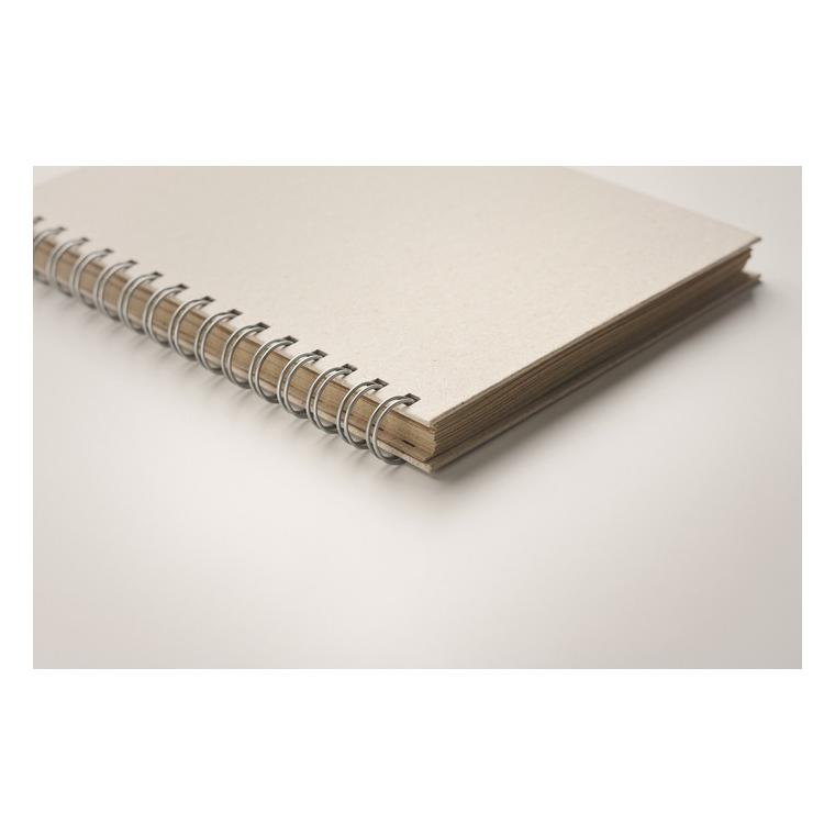 Agenda A5 din hârtie de iarbă GRASS BOOK Bej