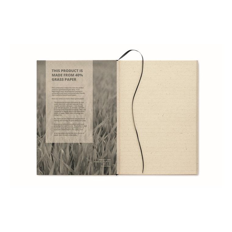 Agenda A5 din hârtie de iarbă GRASS NOTES Bej