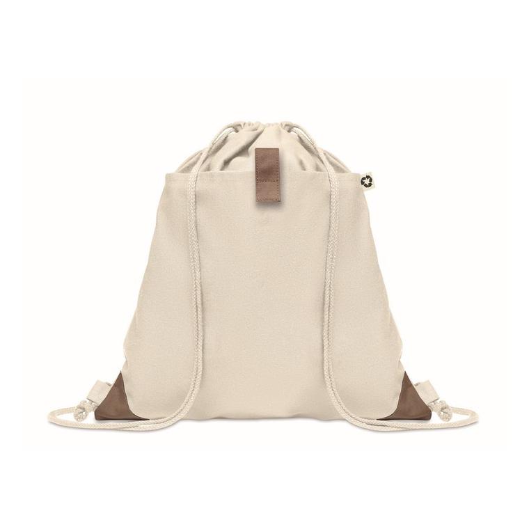 Rucsac cu cordon din bumbac PANDA BAG Bej
